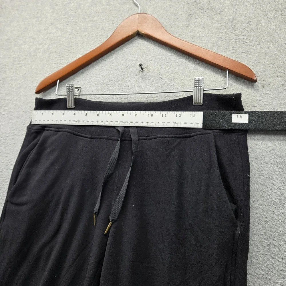 Lululemon Women Activewear Pants 10 Black Joggers High Rise Pockets 28